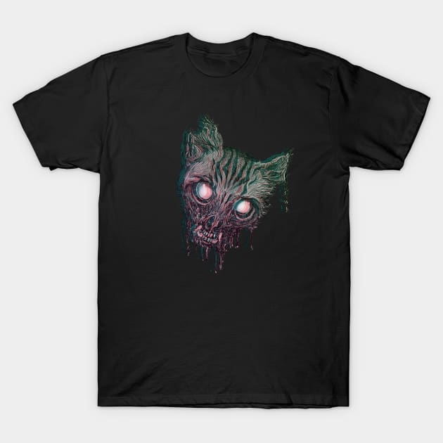 Zombie Cat from the Dead T-Shirt by SpellsSell